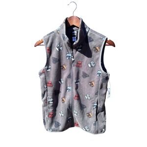 Star Wars Fleece Vest Kids XL 10 Gray NWT